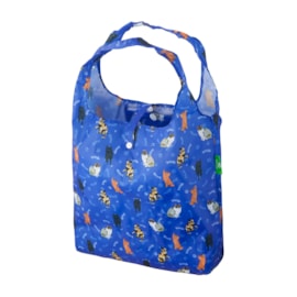 Eco Chic Blue Beloved Cats Shopper