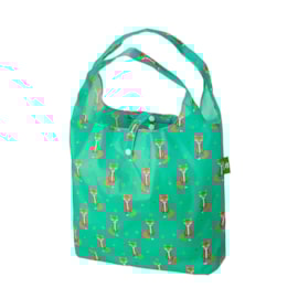 Eco Chic Green Foxes Shopper