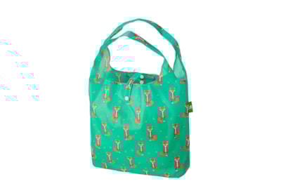 Eco Chic Green Foxes Shopper