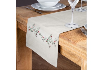 Premier Holly Berry Table Runner 2m Premier Holly Berry Table Runner 2m