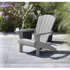 Keter Alpine Adirondack Chair - Light Grey