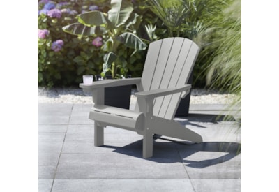 Keter Alpine Adirondack Chair - Light Grey