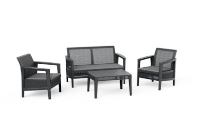 Keter Atlas Linea 4 Seater Lounge Set - Graphite Keter Atlas Linea 4 Seater Lounge Set - Graphite