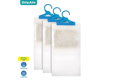 Dri Aire Wardrobe Dehumidifier 3Pc Bonus Bag