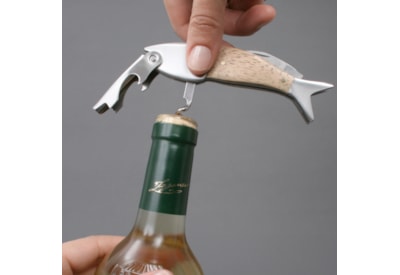 Kikkerland Lightwood Fish Corkscrew Kikkerland Lightwood Fish Corkscrew