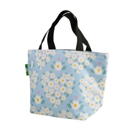 Eco Chic Blue Daisy Hearts Lunch Bag