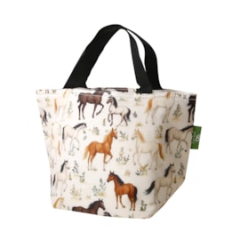 Eco Chic Beige Wild Horses Lunch Bag