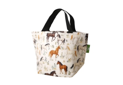 Eco Chic Beige Wild Horses Lunch Bag