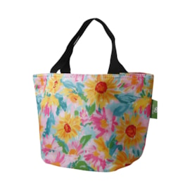 Eco Chic Blue Sunflower Lunch Bag
