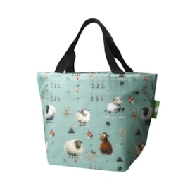 Eco Chic Green Whimsy Sheep Lunch Bag Eco Chic Green Whimsy Sheep Lunch Bag