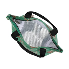 Eco Chic Green Floral Highland Cow Lunch Bag Eco Chic Green Floral Highland Cow Lunch Bag