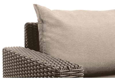 Keter California 3 Seater Chaise Longue Lounge Set - Cappuccino