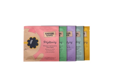 Cheesecake 5pc Sheet Masks Cheesecake 5pc Sheet Masks