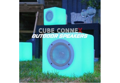 Steepletone Cube Connex Bluetooth Speaker w Led 20cm (CUBECONNEX20)