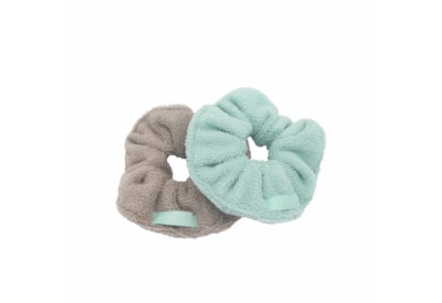 Danielle Creations Microfibre Hair Scrunchie Grey & Mint Danielle Creations Microfibre Hair Scrunchie Grey & Mint