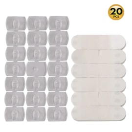 Dekton Geckogrip Clear Cable Hooks 20Pc