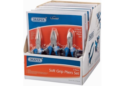 Draper 3 Pack Soft Grip Plier Set (45864)