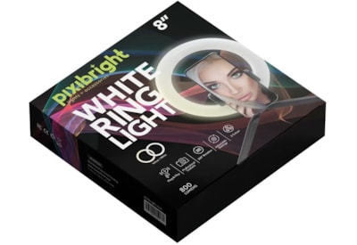 Pixibright 8" White Led Ring Light 800 Lumens (DSM0130)