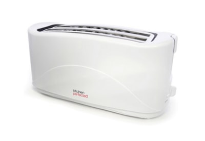 Lloytron Kitchen Perfected White 4 Slice Long Slot Toaster (E2112WH)
