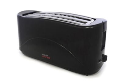 Kitchen Perfected Black 4 Slice Long Slot Toaster Kitchen Perfected Black 4 Slice Long Slot Toaster
