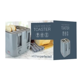 Kitchenperfected 4 Slice Extra-Wide Slot Toaster - Grey Kitchenperfected 4 Slice Extra-Wide Slot Toaster - Grey