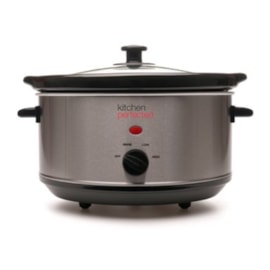Kitchenperfected 3.5Ltr Oval Slow Cooker - Stainless Steel Kitchenperfected 3.5Ltr Oval Slow Cooker - Stainless Steel
