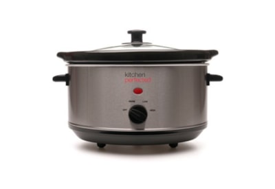 Kitchenperfected 3.5Ltr Oval Slow Cooker - Stainless Steel