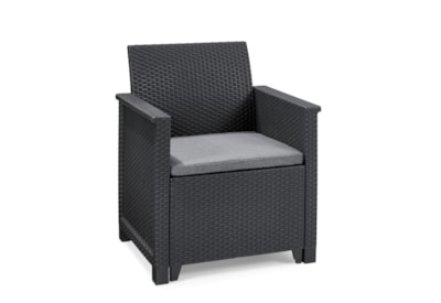 Keter Emma 2 Seater Balcony Set - Graphite