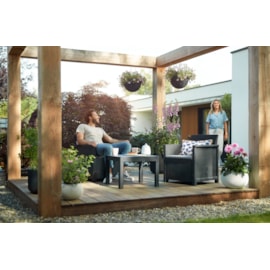 Keter Emma 2 Seater Balcony Set - Graphite