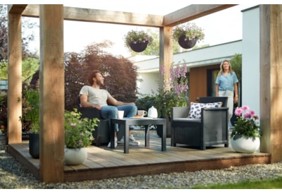 Keter Emma 2 Seater Balcony Set - Graphite