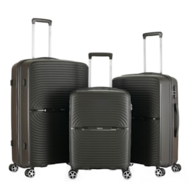 Highbury Venice Suitcase Dark Grey 20" Highbury Venice Suitcase Dark Grey 20"