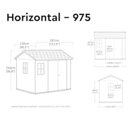 Keter Newton 2.0 Shed Grey 975