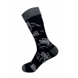 Eco Chic Black Landrover Bamboo Socks 6-11 Eco Chic Black Landrover Bamboo Socks 6-11