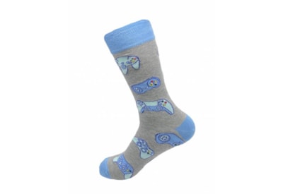 Eco Chic Grey Gaming Controllers Bamboo Socks 6-11 Eco Chic Grey Gaming Controllers Bamboo Socks 6-11