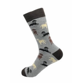 Eco Chic Grey Labradors Bamboo Socks 6-11 Eco Chic Grey Labradors Bamboo Socks 6-11