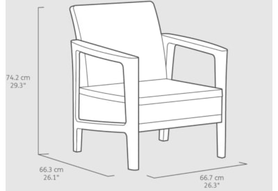 Keter Atlas Linea Set - Graphite