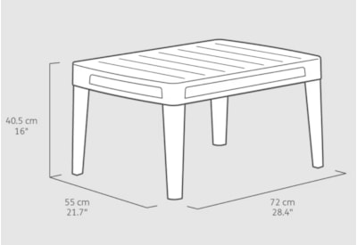 Keter Atlas Linea Set - Graphite Keter Atlas Linea Set - Graphite