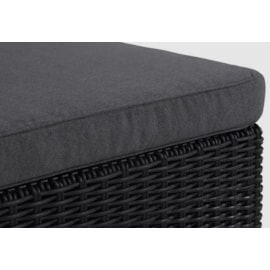 Keter California 4 Seater Double Lounge Set Plus Footstool - Graphite