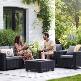 Keter California 4 Seater Lounge Set - Graphite