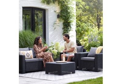 Keter California 4 Seater Lounge Set - Graphite