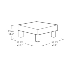 Keter Elements Balcony Set - Graphite Keter Elements Balcony Set - Graphite