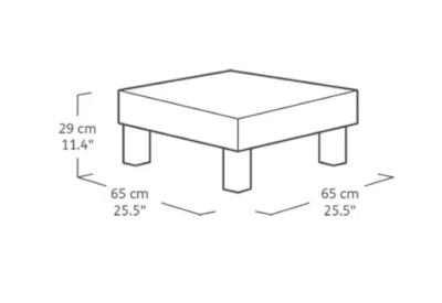 Keter Elements Balcony Set - Graphite Keter Elements Balcony Set - Graphite