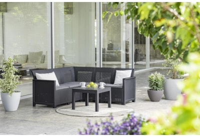 Keter Emma 5 Seater Corner Set - Graphite