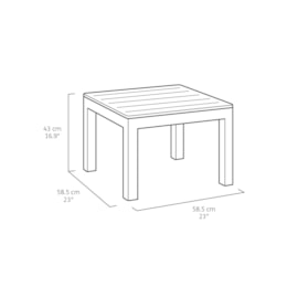 Keter Emma 5 Seater Corner Set - Graphite