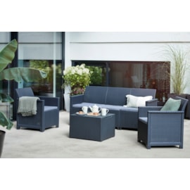 Keter Emma 5 Seater Lounge Set - Graphite