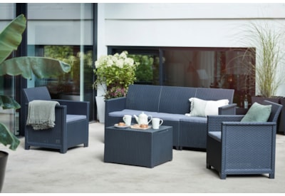 Keter Emma 5 Seater Lounge Set - Graphite