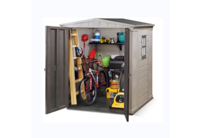 Keter Factor Shed 6X6Ft Beige Keter Factor Shed 6X6Ft Beige