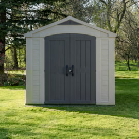 Keter Factor Shed 8X8Ft Beige Keter Factor Shed 8X8Ft Beige