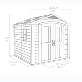 Keter Factor Shed 8X8Ft Beige