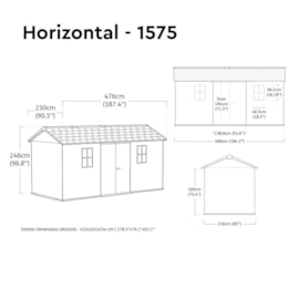 Keter Newton 2.0 Shed Grey 1575 Keter Newton 2.0 Shed Grey 1575